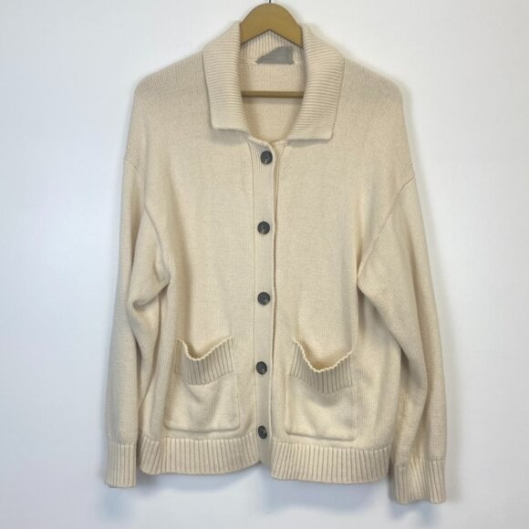 Everlane Cotton Chore Sweater Jacket - Picture 2 of 15